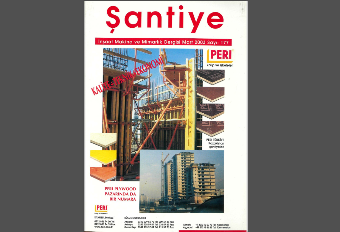 Şantiye'nin Mart 2003 (177.) Sayısı Yayında