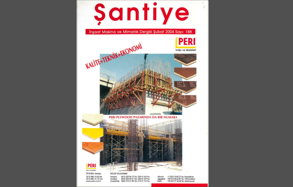 Şantiye'nin Şubat 2004 (188.) Sayısı Yayında