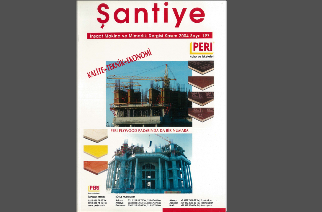 Şantiye'nin Kasım 2004 (197.) Sayısı Yayında