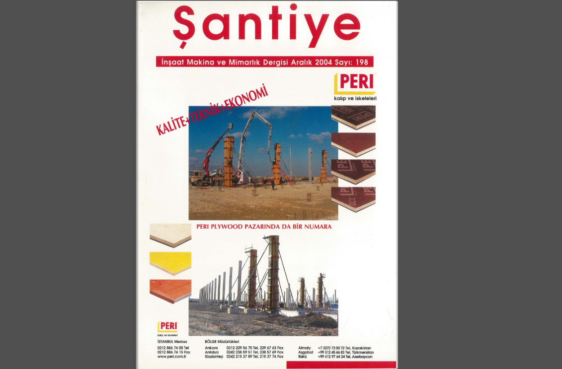 Şantiye'nin Aralık 2004 (198.) Sayısı Yayında