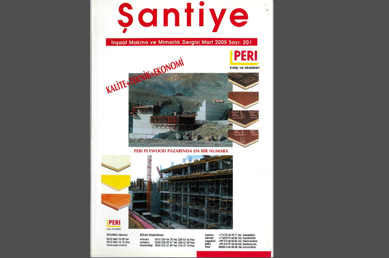 Şantiye'nin Mart 2005 (201.) Sayısı Yayında
