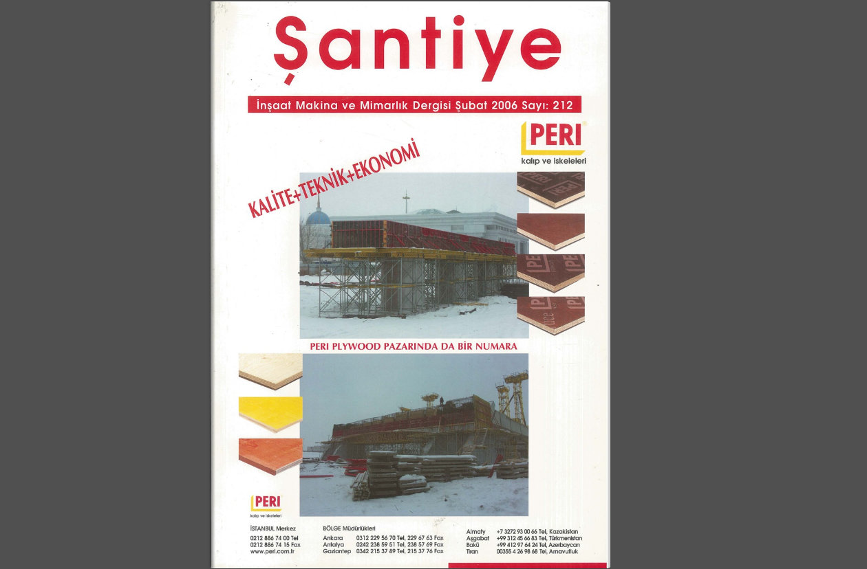 Şantiye'nin Şubat 2006 (212.) Sayısı Yayında