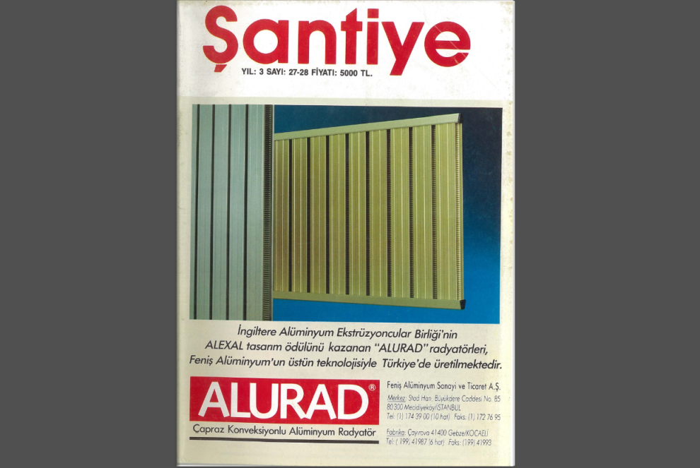 Şantiye'nin Ağustos - Eylül 1990 (27. ve 28.) Sayısı Yayında