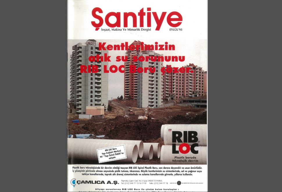 Şantiye'nin Eylül 1995 (87.) Sayısı Yayında