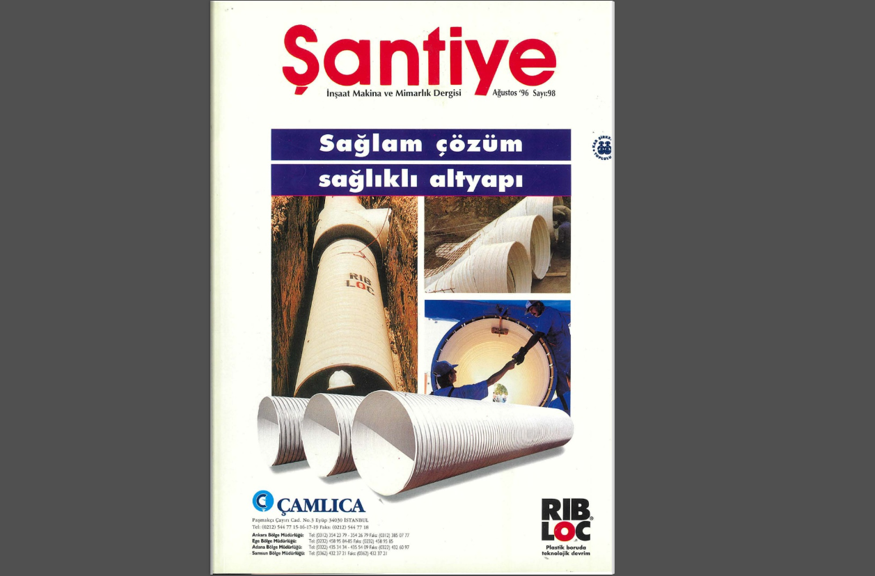 Şantiye'nin Ağustos 1996 (98.) Sayısı Yayında