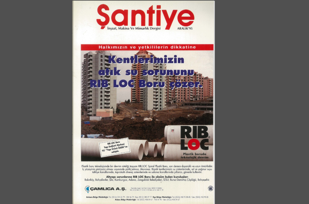 Şantiye'nin Aralık 1995 (90.) Sayısı Yayında